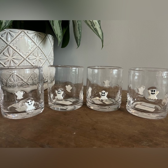 Kitchen Glass Ghost Low Ball Glasses Anthropologie Dupe Poshmark